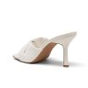 Women??s High Stilettos Heels Mules Open Square Toe Slip On Comfort Sexy Dress Pumps Sandals Evening Party Prom Dance Shoes