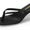 Women's Kitten Heels Thong Sandals Open Square Toe Flip Flop Low Heels 2.5 Inch Slip On Sexy Women Dressy Slide Shoes for Casual
