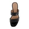 Women's Nolita two band low block heel slide sandal +Memory Foam and Wide Widths Available