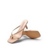 Heels for Women Flip Flops Kitten Low Heels Open Square Toe Thong Heeled Sandals, Fashion Comfort Shoes for Party Casual Slides