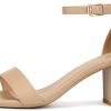 Women's Heeled Sandals Open Toe Ankle Strap 2.5-Inch Chunky Heels Dress Shoes Wide Feet Friendly