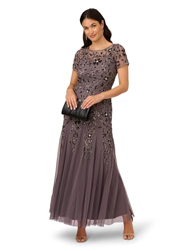 Women's Bead Long Dress with Godets