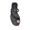Women's Toe Ring Thong Sandals Open Toe Slide Flat Sandals Casual Summer Flip Flop Flat Sandals