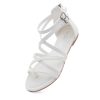 Gladiator Sandals for Women ??Strappy Flat Sandals with Ankle Strap & Back Zipper | Fisherman Thong Strappy Style for Walking, &