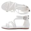 Gladiator Sandals for Women ??Strappy Flat Sandals with Ankle Strap & Back Zipper | Fisherman Thong Strappy Style for Walking, &