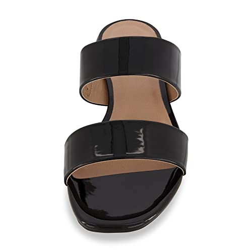 Women's Nolita two band low block heel slide sandal +Memory Foam and Wide Widths Available