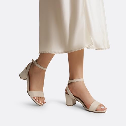 Women's Open Toe Ankle Strap Low Block Chunky Heels Sandals Party Dress Pumps Shoes