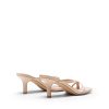 Heels for Women Flip Flops Kitten Low Heels Open Square Toe Thong Heeled Sandals, Fashion Comfort Shoes for Party Casual Slides