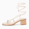 Womens Strappy Heels Thong Gladiator Flat Sandals Dressy Summer Low Chunky Block Heeled Roman Shoes