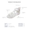Gladiator Sandals for Women ??Strappy Flat Sandals with Ankle Strap & Back Zipper | Fisherman Thong Strappy Style for Walking, &