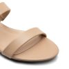 Women's Slides Heels Slip On Low Block Sandals Two Strap Open Round Toe Chunky Casual Summer Mules Shoes