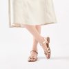 Women's Flat Slide Sandals - Casual Classic Simple Strappy Slip on Flat Summer Sandals.