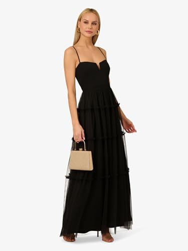 Women's Mesh Strapless Long Dress