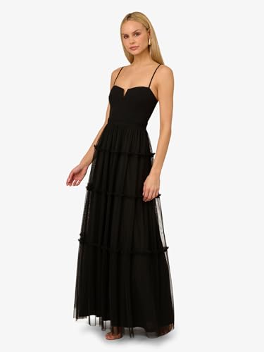 Women's Mesh Strapless Long Dress