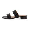 Women's Nolita two band low block heel slide sandal +Memory Foam and Wide Widths Available