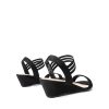 Women's Low Heel Wedge Sandals, Comfortable Slip-On Elastic Ankle Strap Summer Business Casual Dress Shoes