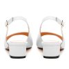 Womens Low Heel Slingbacks, Square Peep Toe Block Heel Sandals for Women, Comfort Heeled Casual Shoes