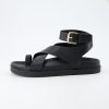 Entry Womens Ankle Wrap Molded Footbed Sandal with Adjustable Strap | Non-Slip Outsole | Womens Platform Sandals | Comfortable