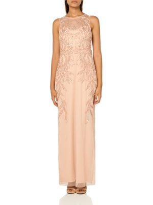 Women's Beaded Column Long Dress
