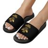Queen Golden Bee Flat Sandals for Men Women Non-Slip Bathroom Beach Slippers House Shoes