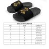 Queen Golden Bee Flat Sandals for Men Women Non-Slip Bathroom Beach Slippers House Shoes