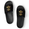 Queen Golden Bee Flat Sandals for Men Women Non-Slip Bathroom Beach Slippers House Shoes