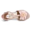 Girls Sandals Low Heel Dress Pump Ankle T Strap Flower Shoes Toddler/Little Kid/Big Kid