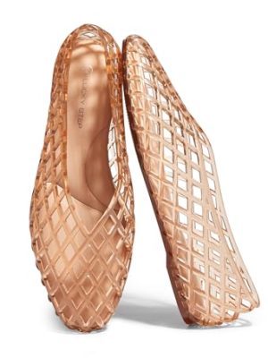 Women's Jelly Ballet Flats Mesh Casual Comfortable Jellies Shoes Clear Hollow Breathable Sandals