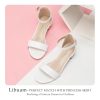 Girls fashion Sandals Heels Dress Pump Ankle Strap Open Toe Flower Girl Wedding Party for Little Big Kid