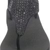 Women's Meditation - Rock Crown Flats Sandals
