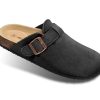 Women Clogs-Comfortable Mules Slippers Sandals Nurse Shoes Unisex for Men-Cushioned Footed Flannel-Lined Upper