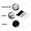 6 Pairs Breathable Two Toe Socks for Men and Women Comfortable Supple Crew Stockings with Skid Design Fit in White Black and