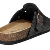 Women Clogs-Comfortable Mules Slippers Sandals Nurse Shoes Unisex for Men-Cushioned Footed Flannel-Lined Upper