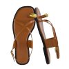 Corfu Flat Sandals for Women ??Strappy Design with Toe Loop and Adjustable Ankle Strap ??Lightweight Summer Dress Sandal