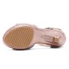 Girls Sandals Low Heel Dress Pump Ankle T Strap Flower Shoes Toddler/Little Kid/Big Kid