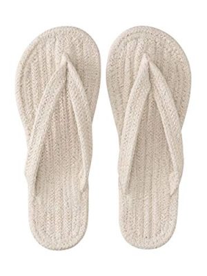 Indian Cotton Room Sandal - XL (Ecru)