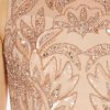 Women's Beaded Column Long Dress