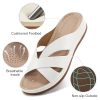 Womens Sandals Wedge Shoes: Dressy Summer Low Platform Slides Comfortable Walking Beach Sandals for Women 2025